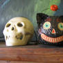 skull and kitty source photo