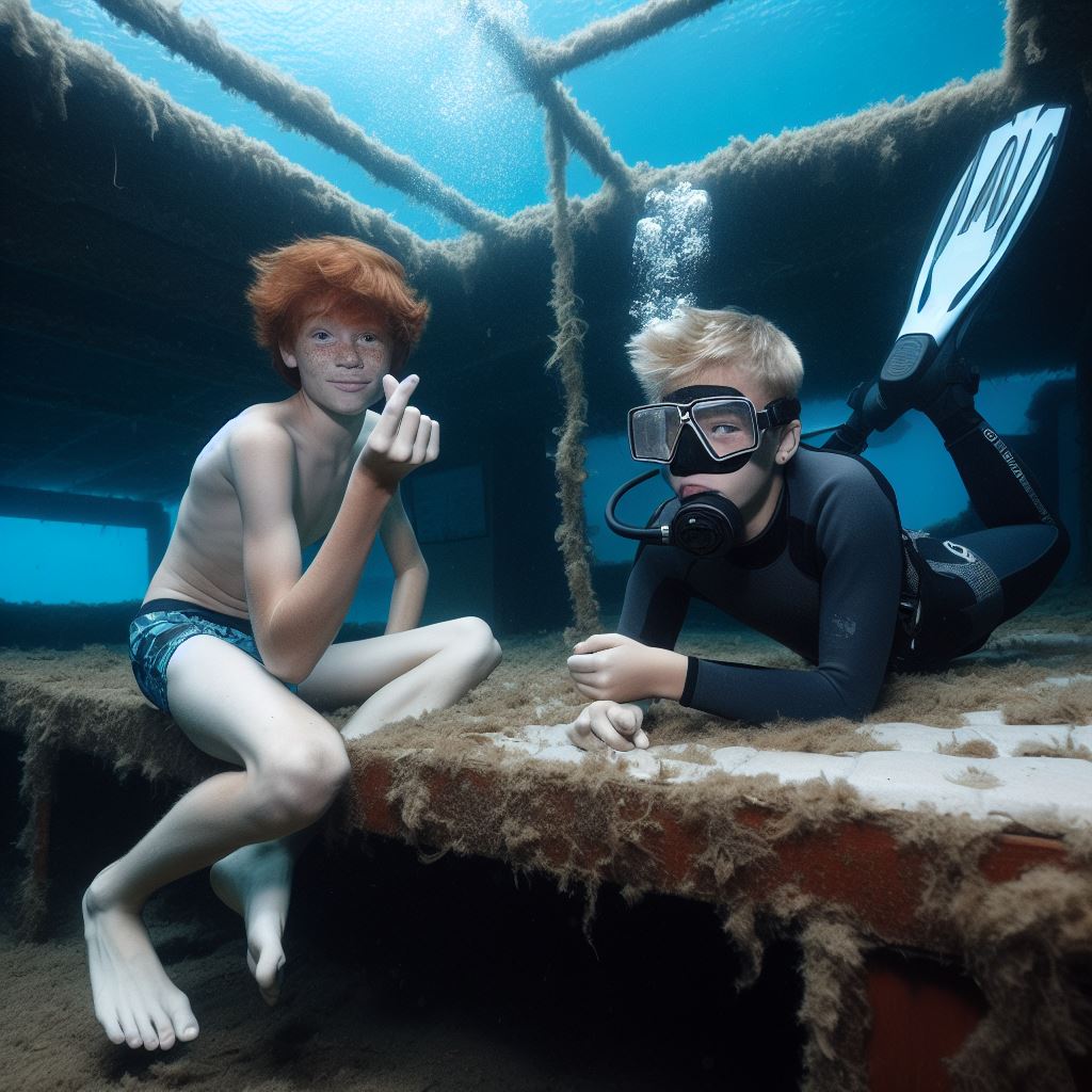 Boy with Scuba Diver 22 by BarryWaters on DeviantArt
