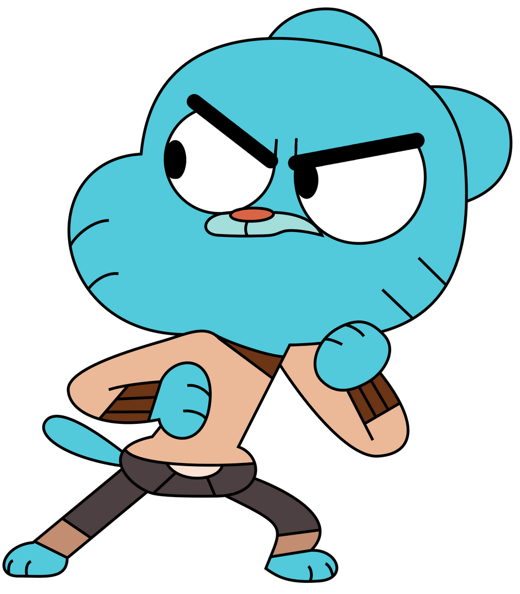 Gumball Fighting Stance