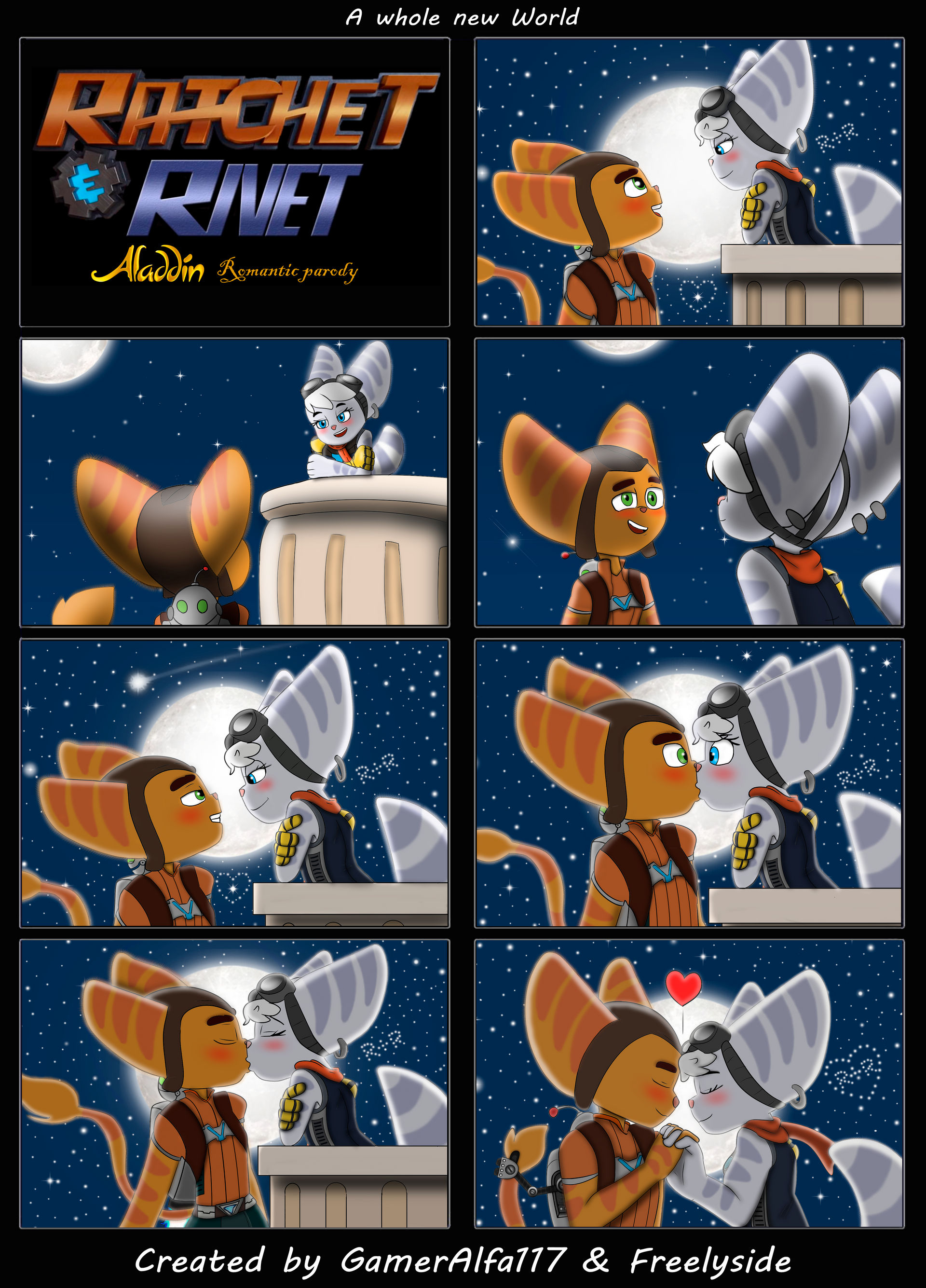 Rivchet a whole new world Aladdin parody by GamerAlfa117 on DeviantArt