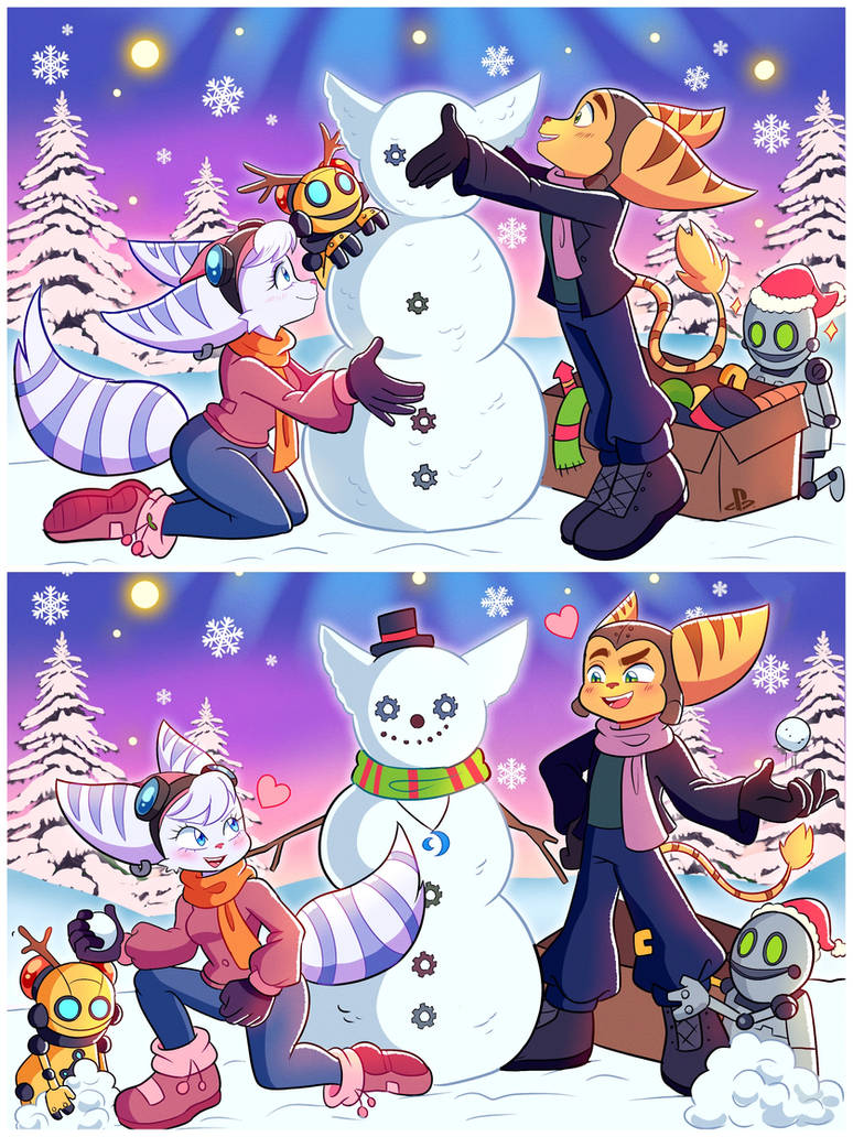 Ratchet x Rivet - Fun in the Snow by GamerAlfa117 on DeviantArt