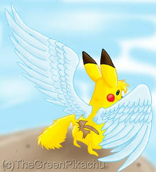 The winged Pikachu