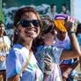 Girl with a charming smile in Color Run in Cebu