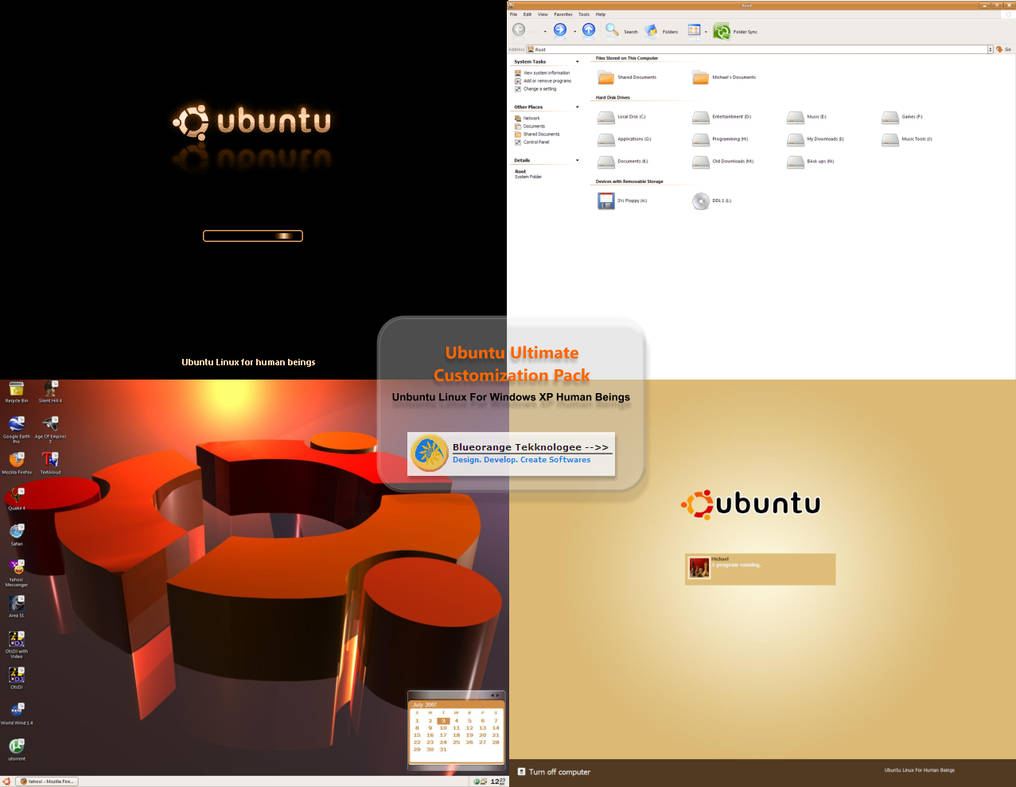 Ubuntu Ultimate Customization by bluetekk on DeviantArt