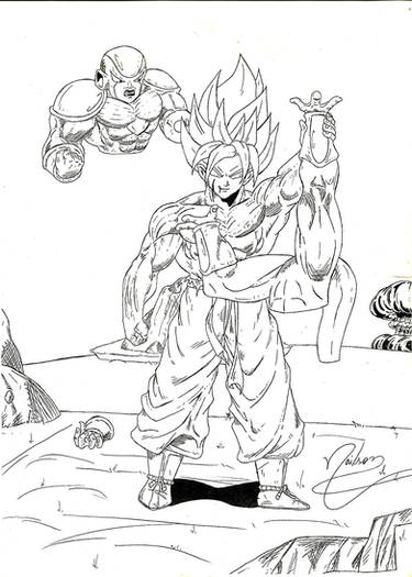 Goku Super Ssj 3- Colorido by Trajano-chan on DeviantArt