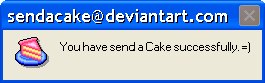 deviantART cake Pop up