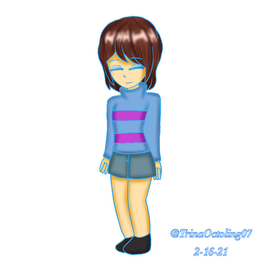 Frisk Redraw By TrinaOctoling07 On DeviantArt