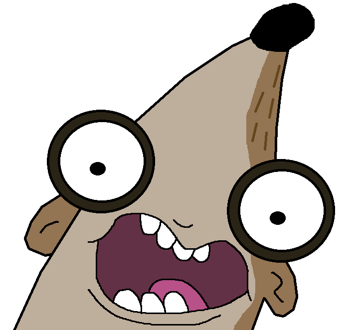 Rigby Scared Face by Cartoonishly on DeviantArt