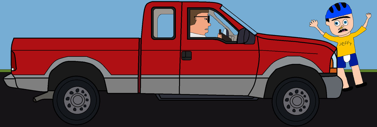 Hank Hill ran over Jeffy by ElRamsPedro on DeviantArt