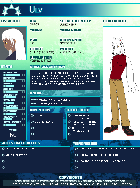 Ulric's updated profile