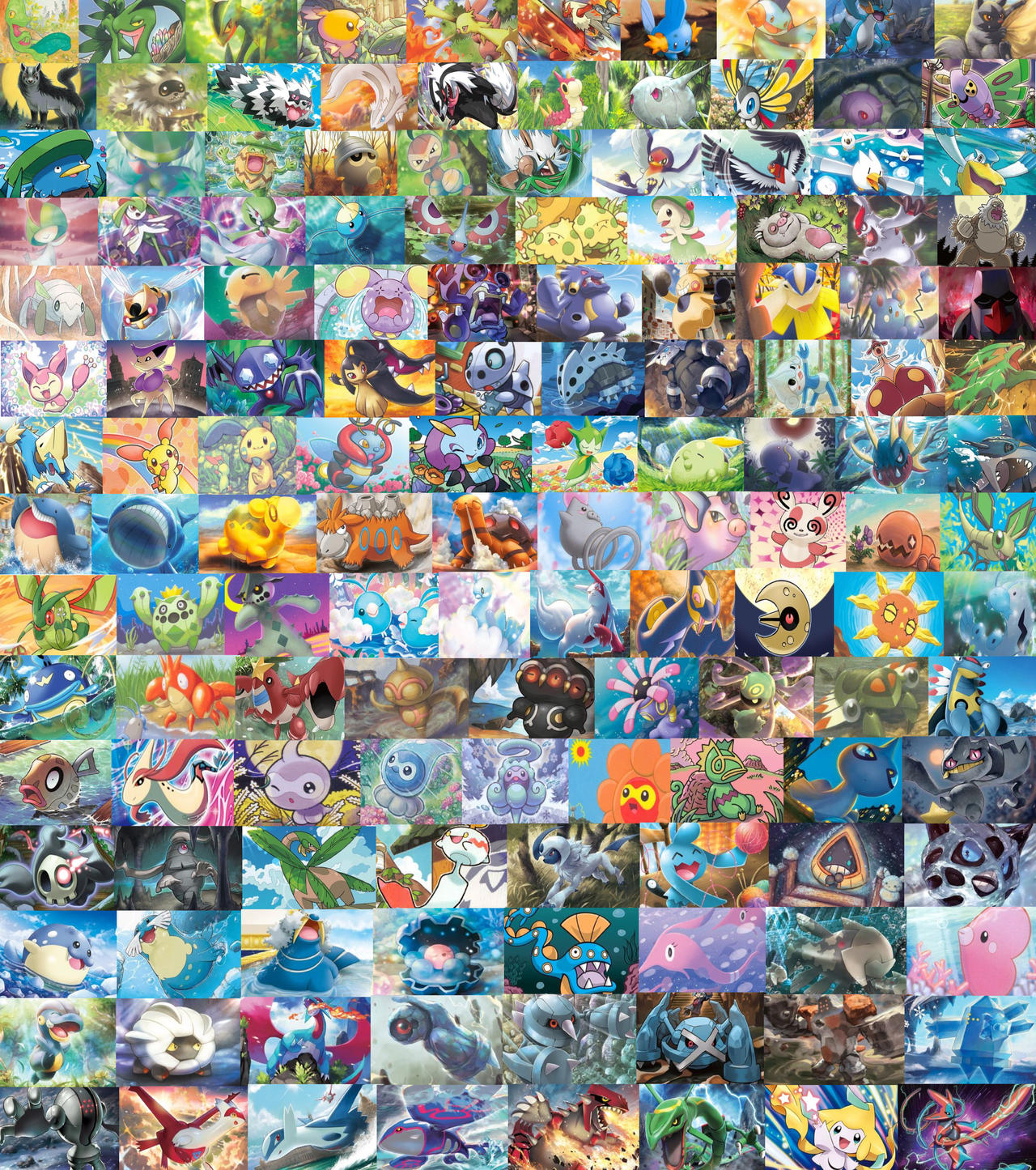 Pokemon Art Card Collage: Hoenn by TeamAshArtist on DeviantArt Pokemon Art Card Collage: Hoenn by TeamAshArtist on DeviantArt