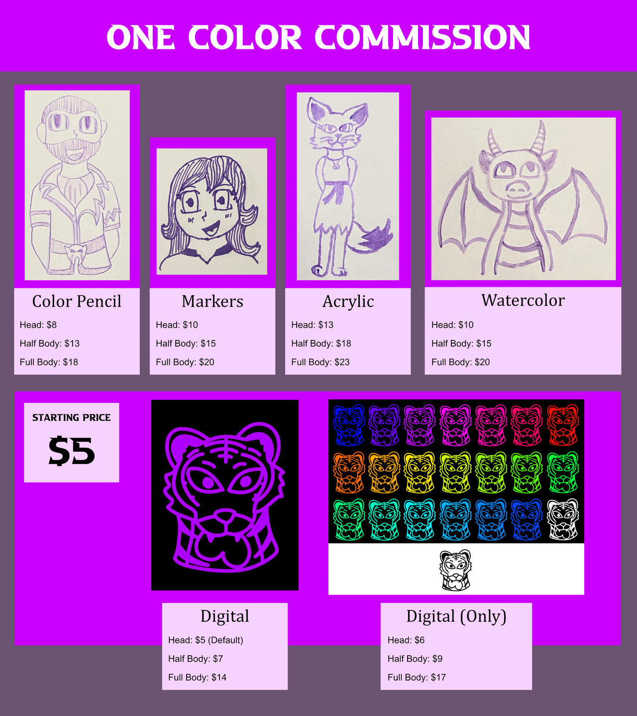 One Color Commission by TeamAshArtist on DeviantArt