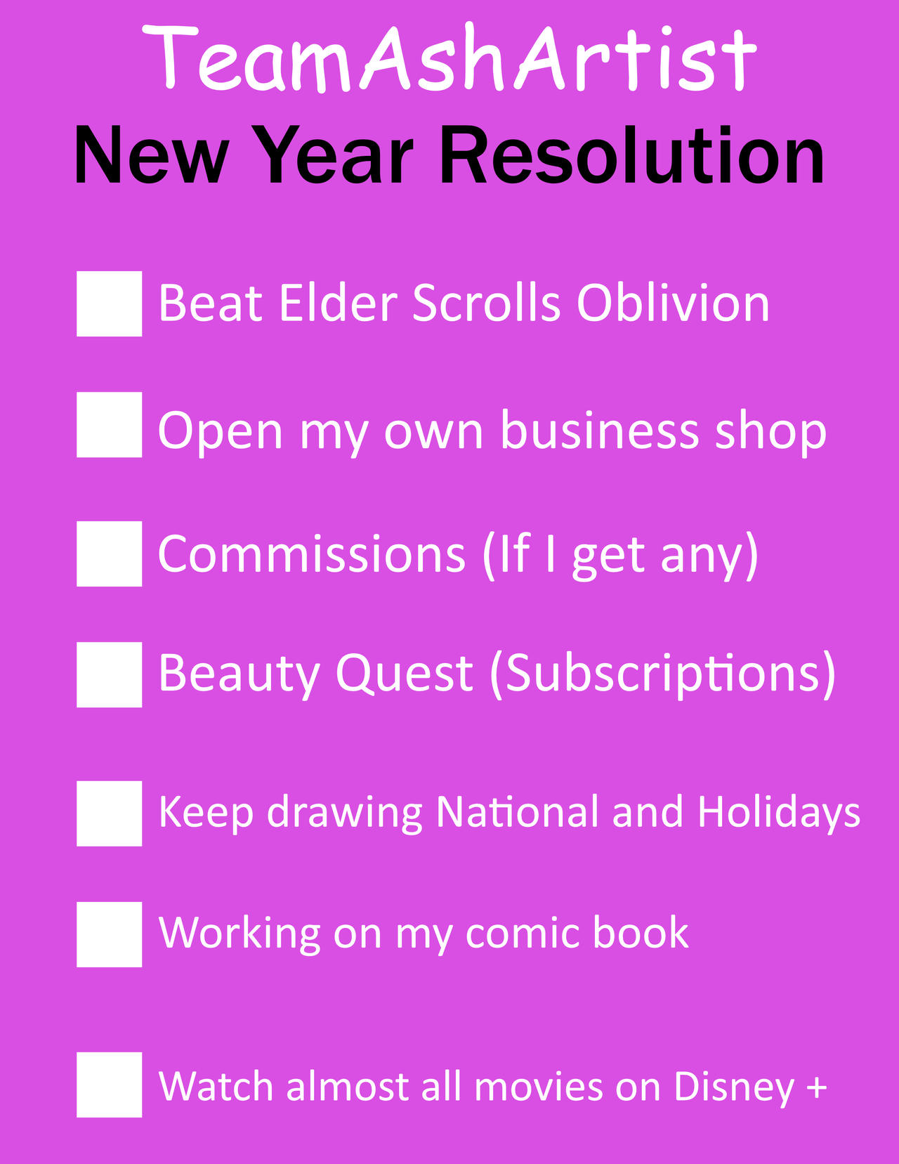 Stick To Your New Year S Resolution Day By Teamashartist On Deviantart Stick To Your New Year S Resolution Day By Teamashartist On Deviantart