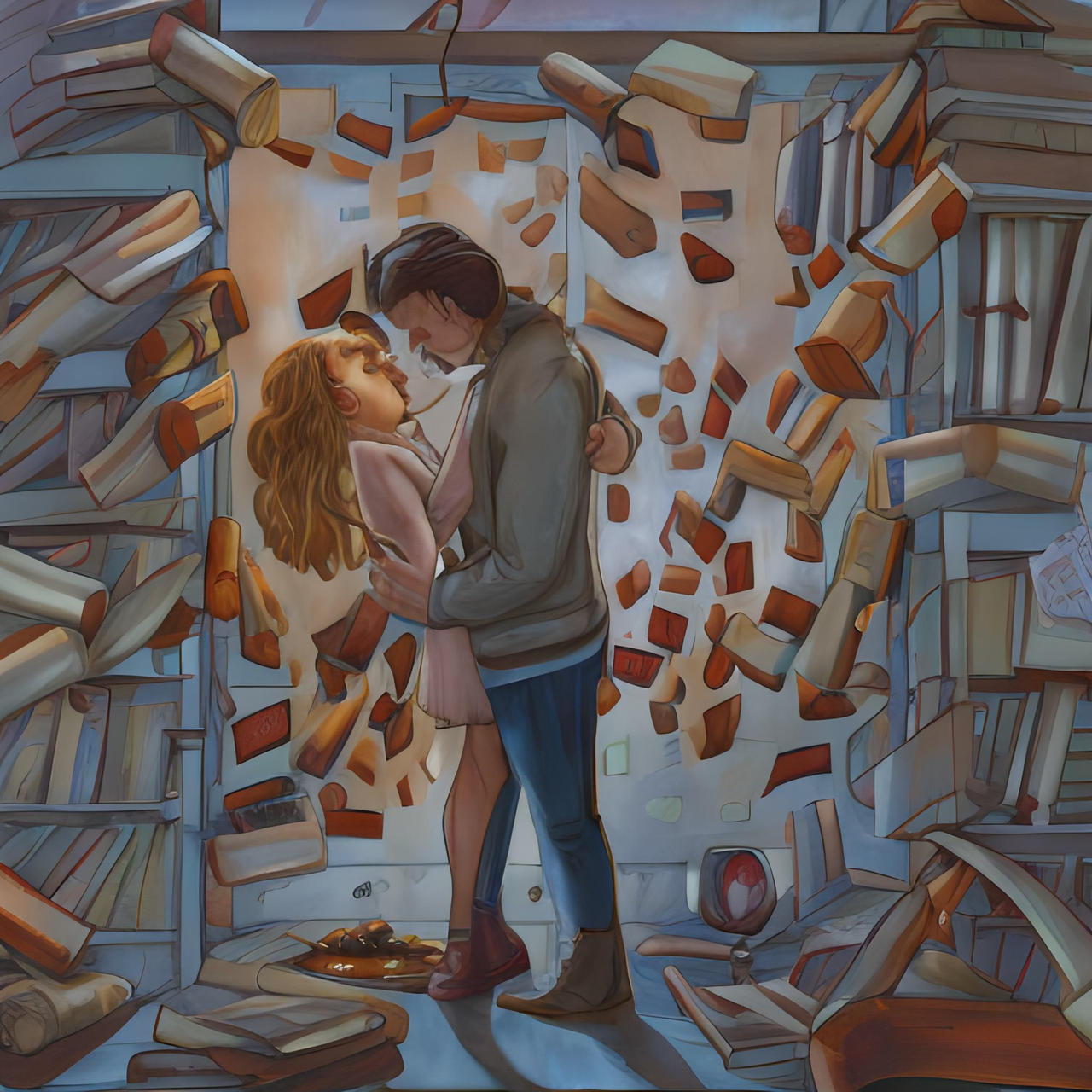 Deviantart Author DreamUp Creation: Love of Books by TeamAshArtist on DeviantArt