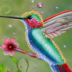 DreamUp Creation: Hummingbird