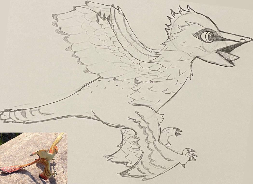 Microraptor by TeamAshArtist on DeviantArt