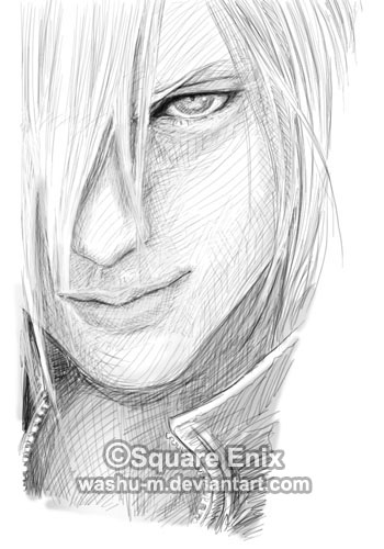 FFVII AC - KADAAJ face Sketch