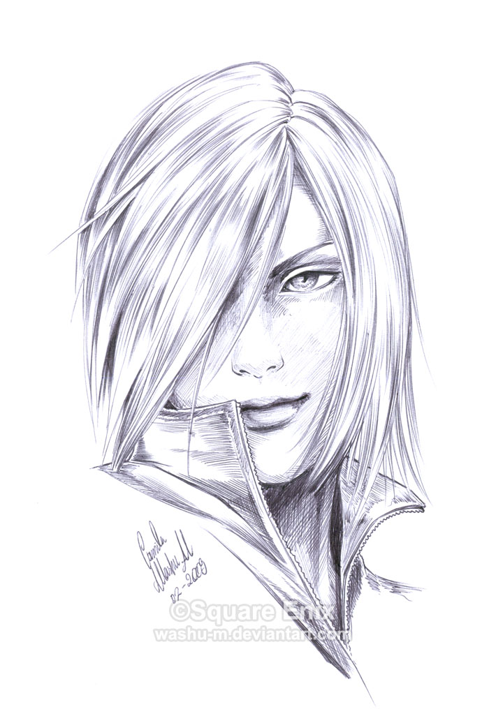 Ff7 - Kadaj - Pen By Washu-M On Deviantart
