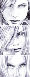 FFVII - Faces Details in Pen by Washu-M