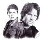 DEAN and SAM - Suspicious - by Washu-M