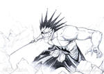 BLEACH - ZARAKI KENPACHI Wild by Washu-M