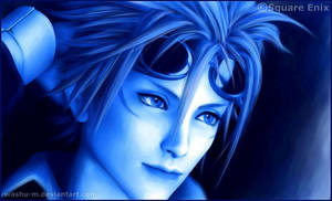 RENO - FFVII Blue Paint Series