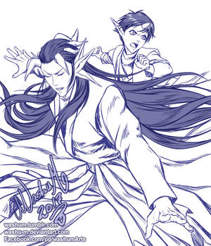 Yomi and Shura for Sketchtember day03