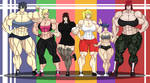 OC Muscle Girl - The Gym Goers by Forsa-kun