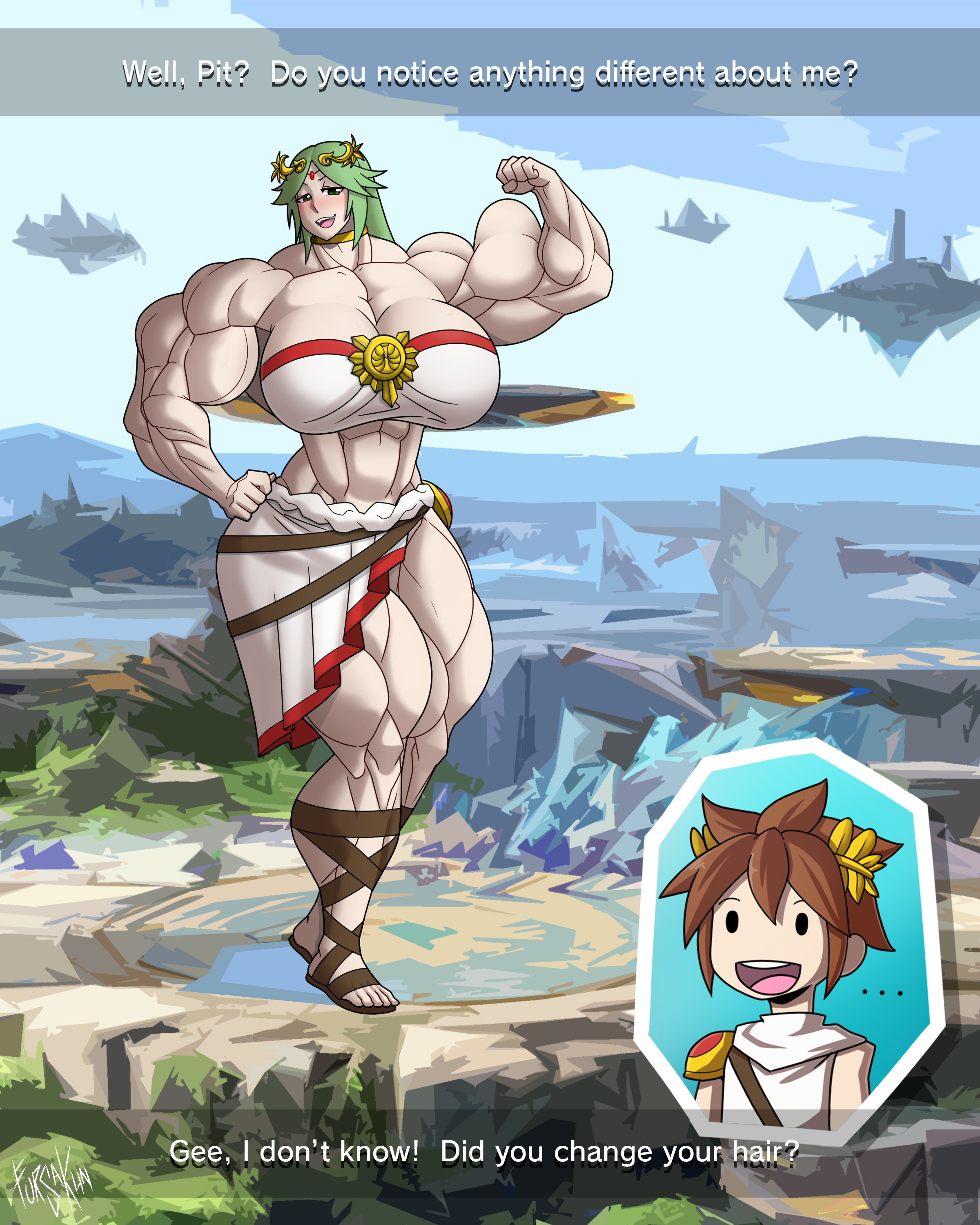 Commission - Ready To Smash!: Palutena