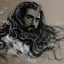 Thorin Oakenshield with wind