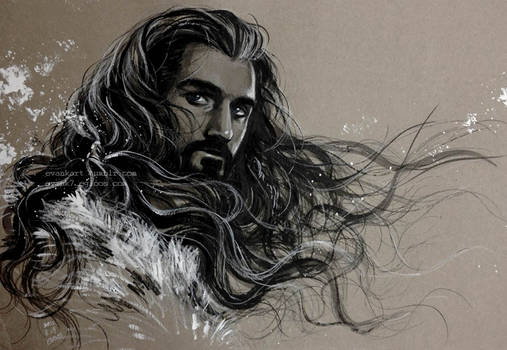 Thorin Oakenshield with wind