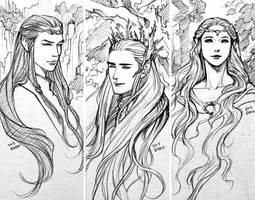 Elf lords of middle-earth