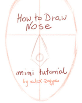 HOW TO DRAW NOSE - mini tutorial #1 - FRONT