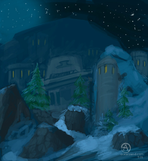 ironforge at night