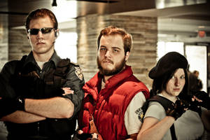 Barry, Jill, and Wesker