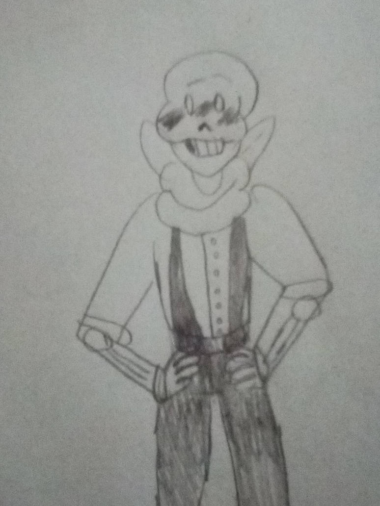 Pappyrus Drawing My first Papyrus drawing redraw once again by number1papyrusfan on ...