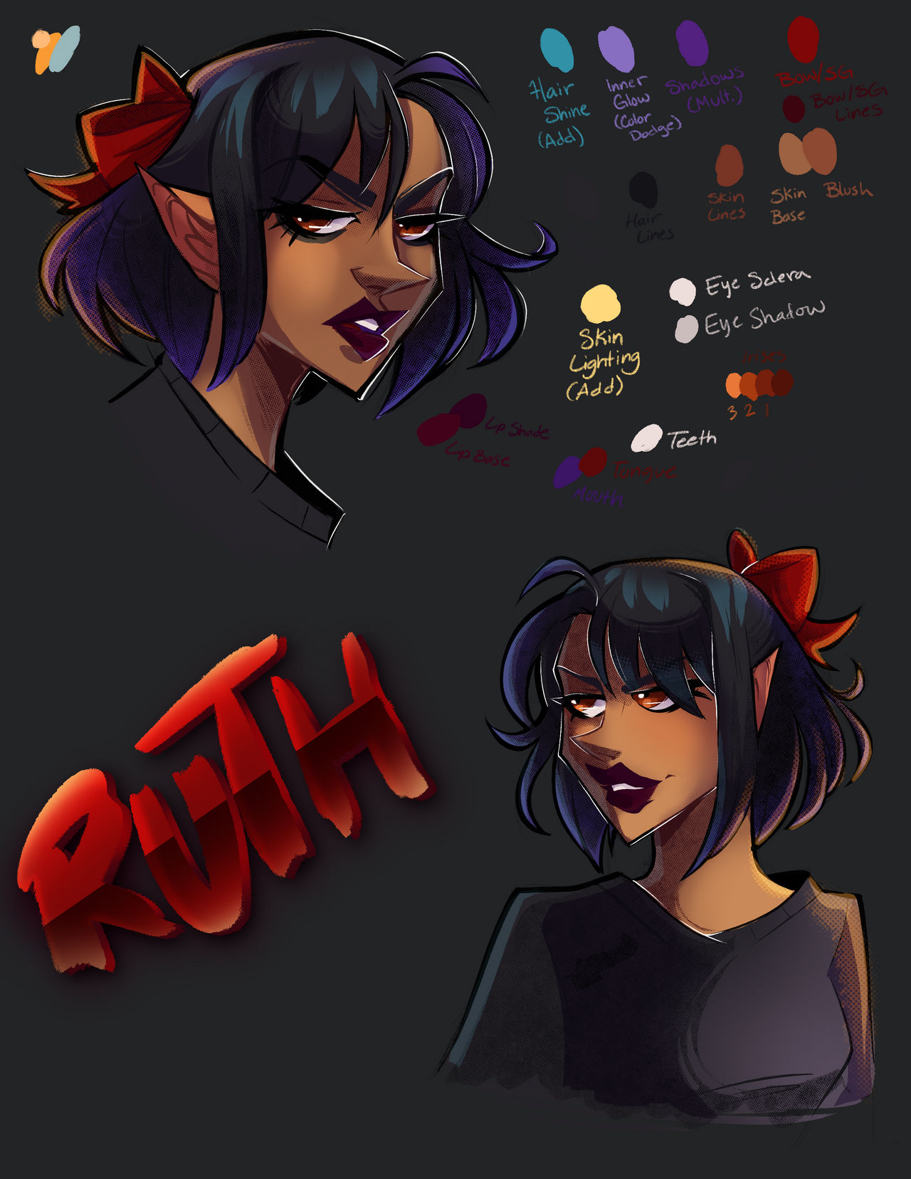 Ruth (Color Guide) by itz-riff-raff on DeviantArt