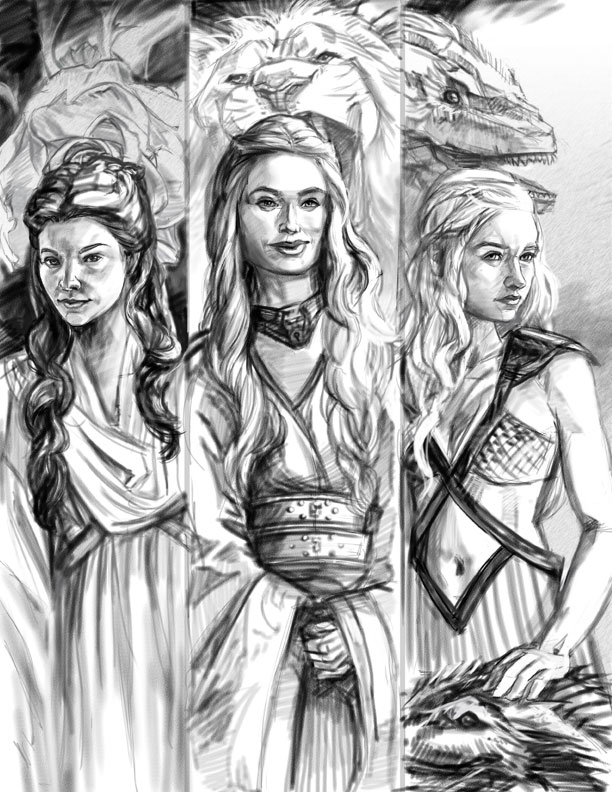Game of Thrones Sketch by thegryph on DeviantArt