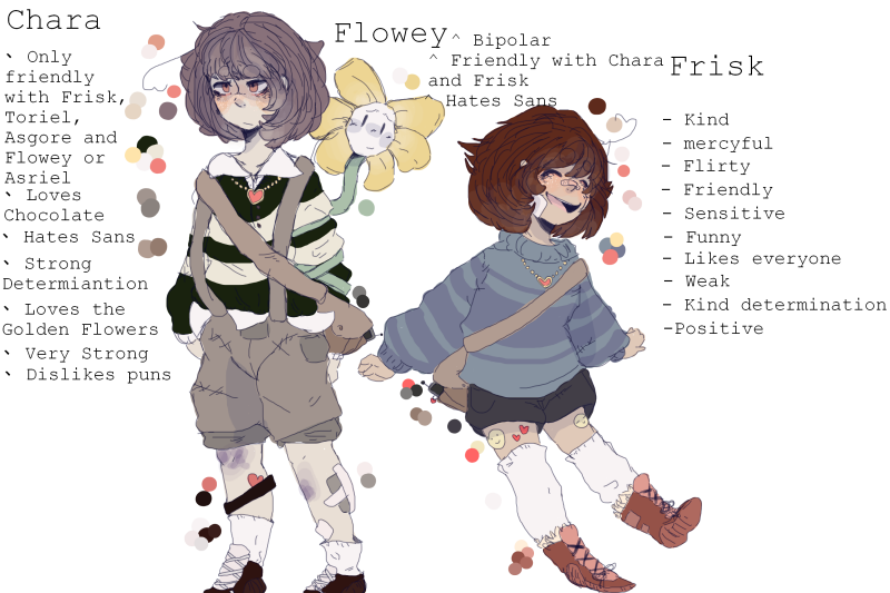 Chara And Frisk My Version By UselessGecko On DeviantArt