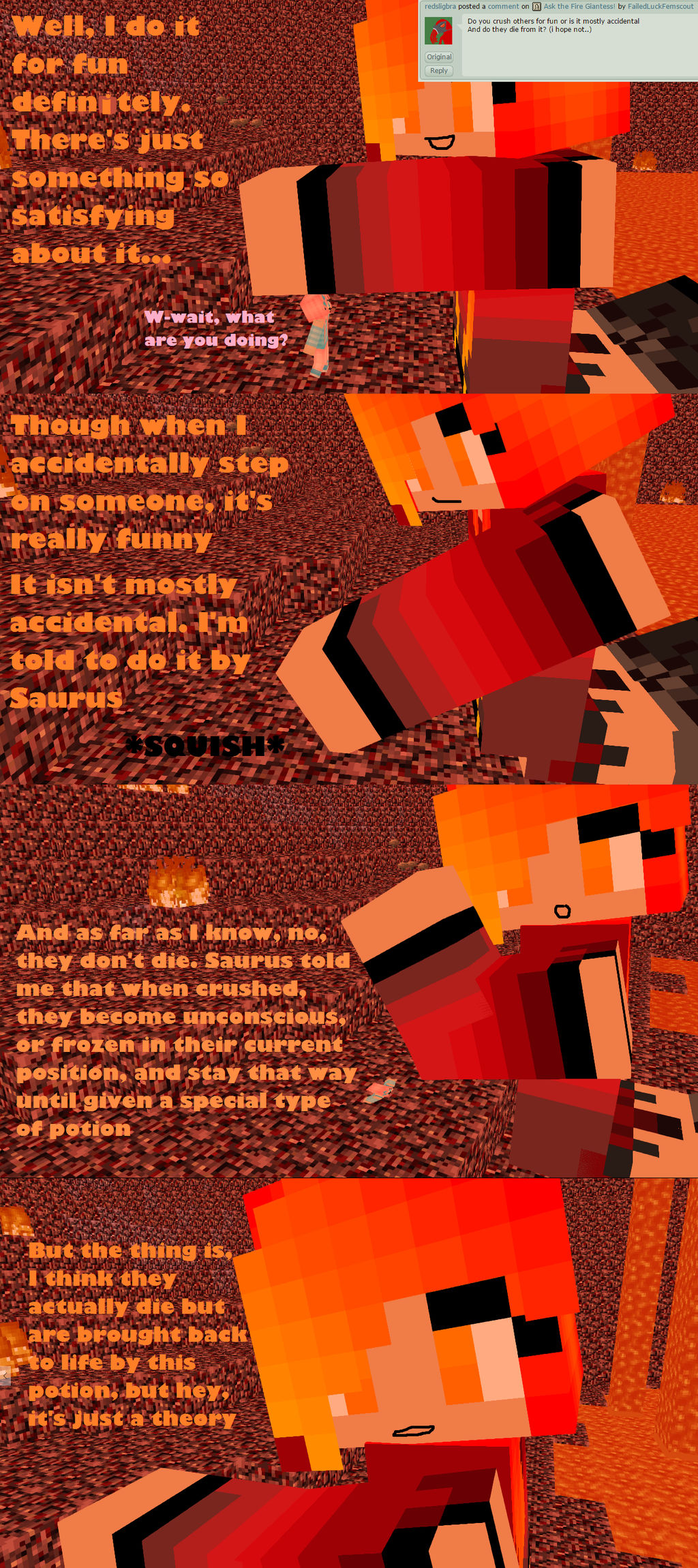 Ask The Fire Giantess 1 By Distortingreality On Deviantart 
