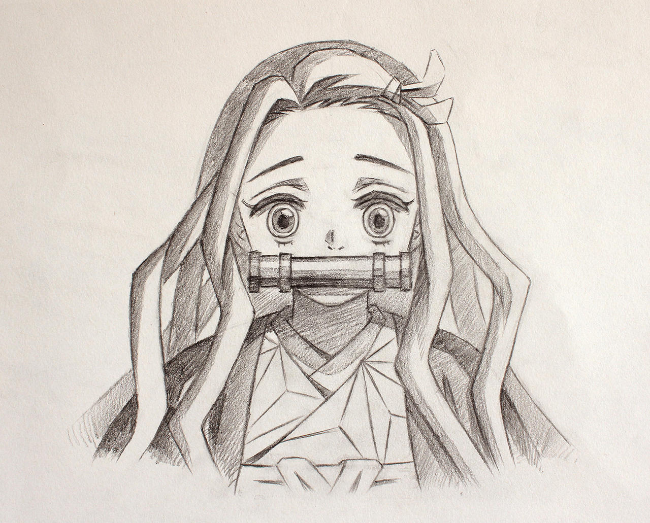 HOW TO DRAW NEZUKO KAMADO - DEMON SLAYER (Kimetsu no Yaiba) 