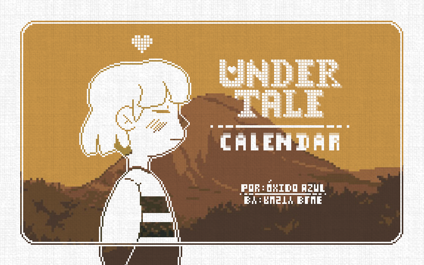 Undertale Calendar ( 1 / 4 ) by TheRustyBlue on DeviantArt