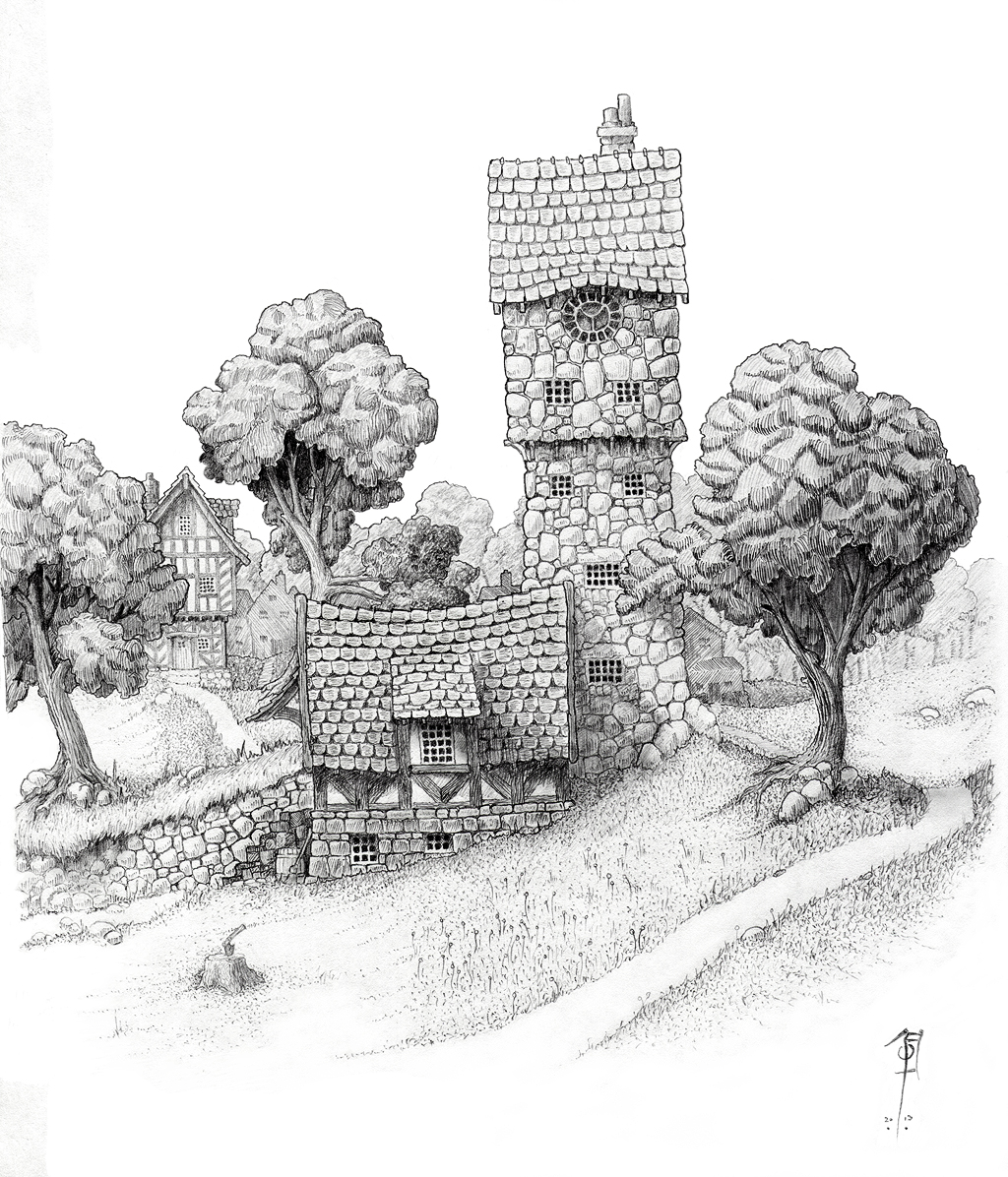 The edge of Wodesmehn Towne