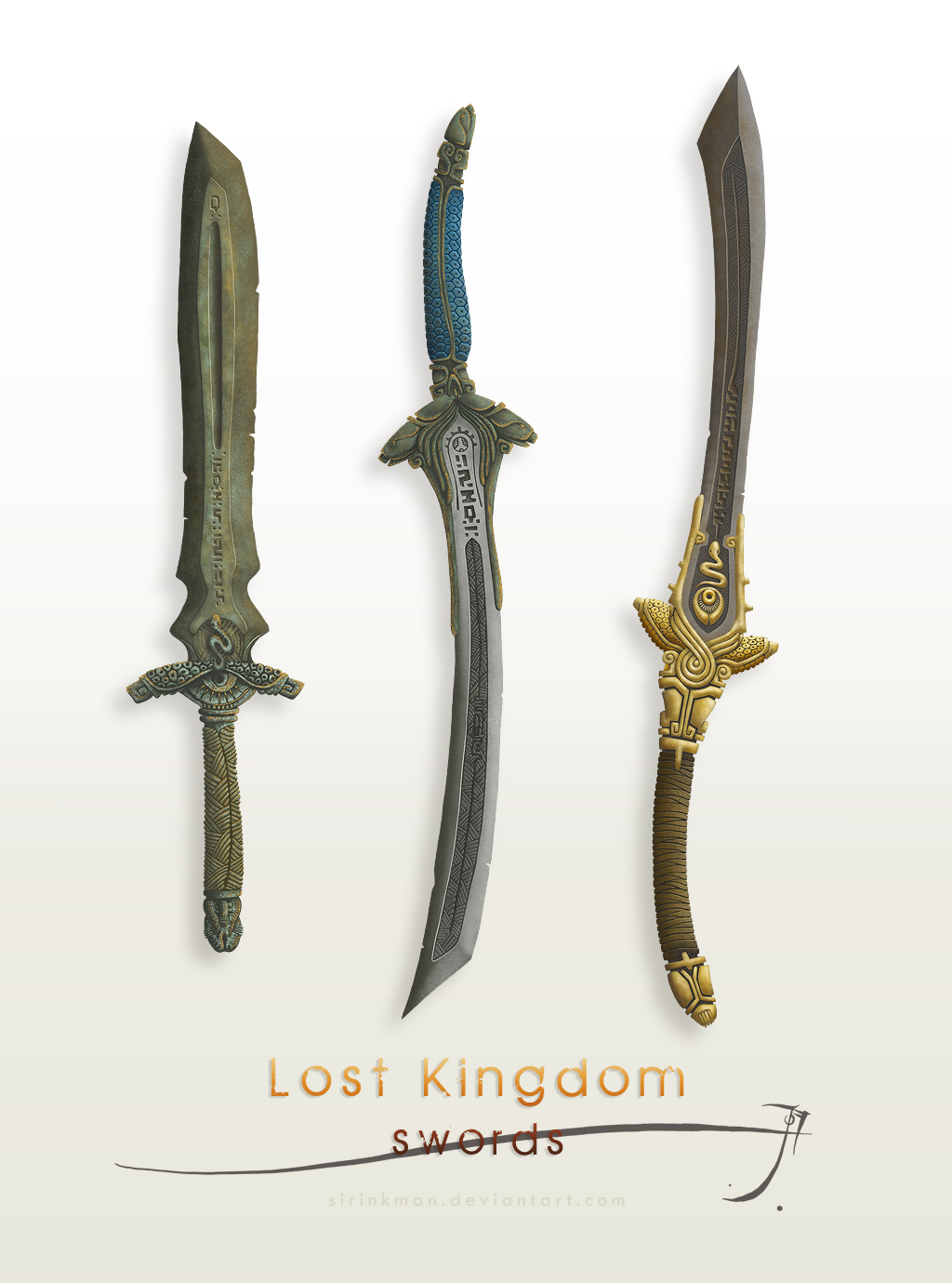 Lost Kingdom swords [color]