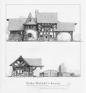 Gihn Mofeht's house [pencil]