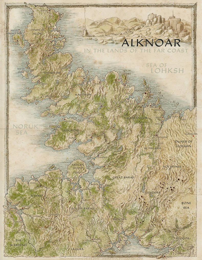 Alknoar and the Far Coast by SirInkman