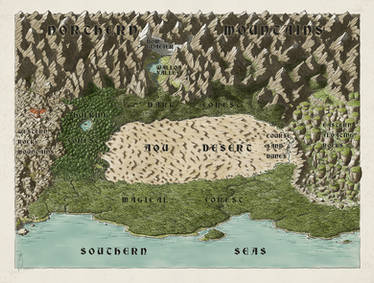 Aline - Old World map