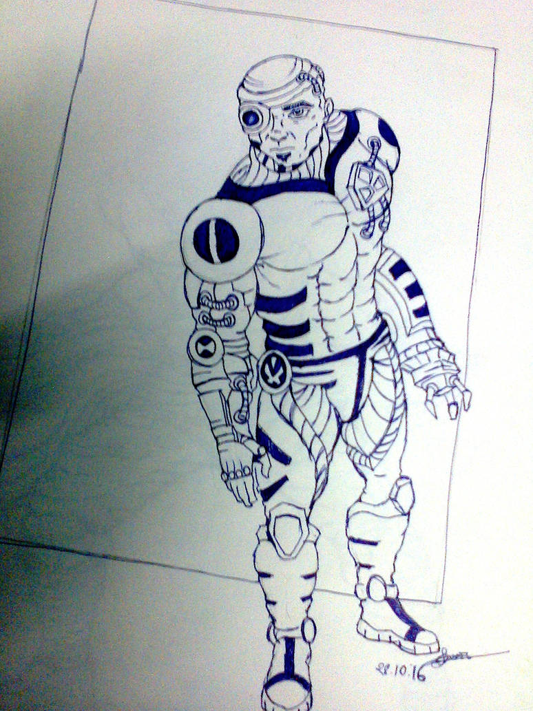 Psyborg Drawing cyborg sketch by tusardas on DeviantArt
