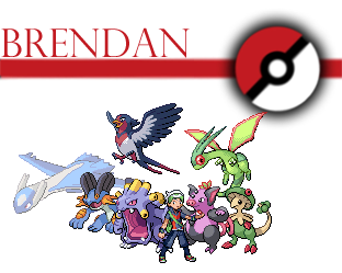 Pokemon trainer Brendan team by Voltex12345 on DeviantArt