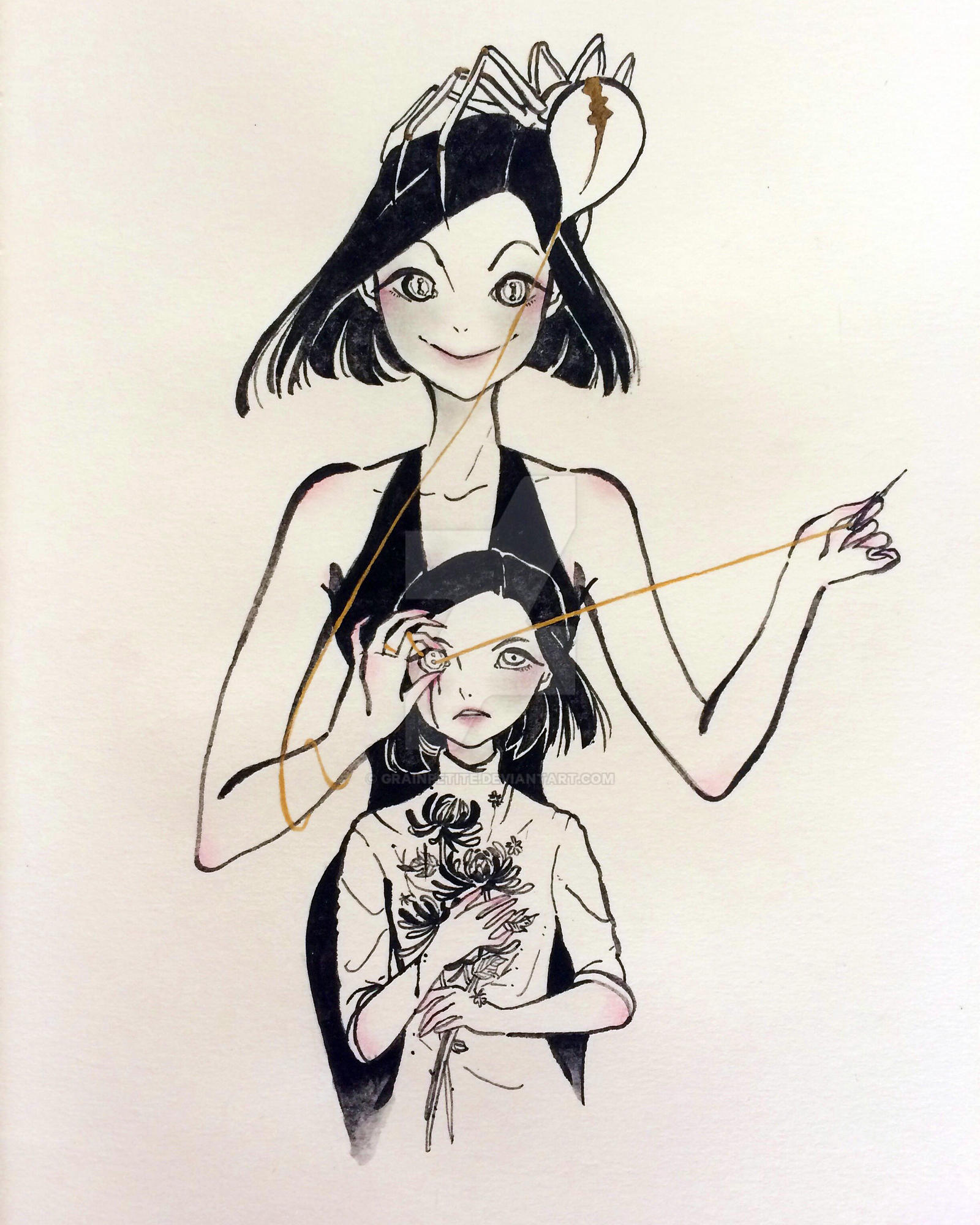 Sew Deviantart Sew her Eyes by GrainPetite on DeviantArt